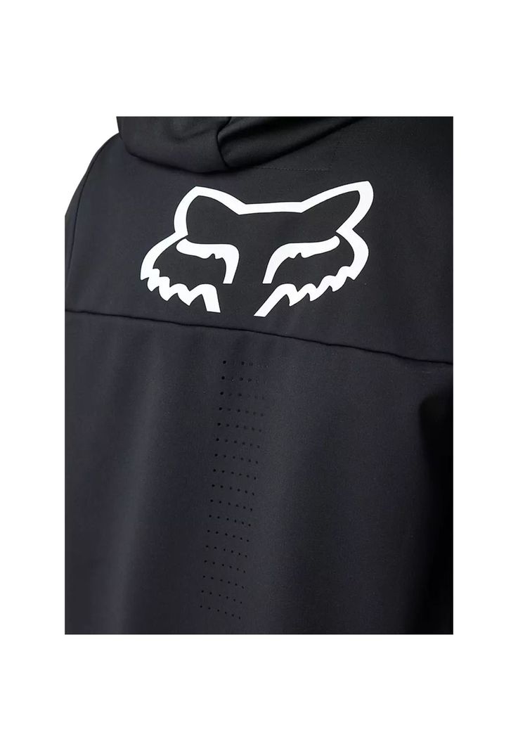 Chaqueta Moto Defend Drive Windblock Zip Negro Fox-3