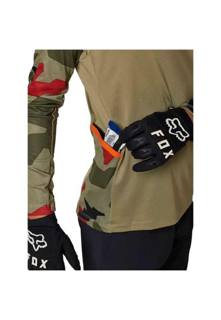 Polera Moto Niño Ranger Drive Camo Negro Fox-2