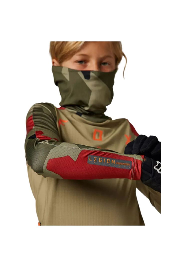Polera Moto Niño Ranger Drive Camo Negro Fox-4