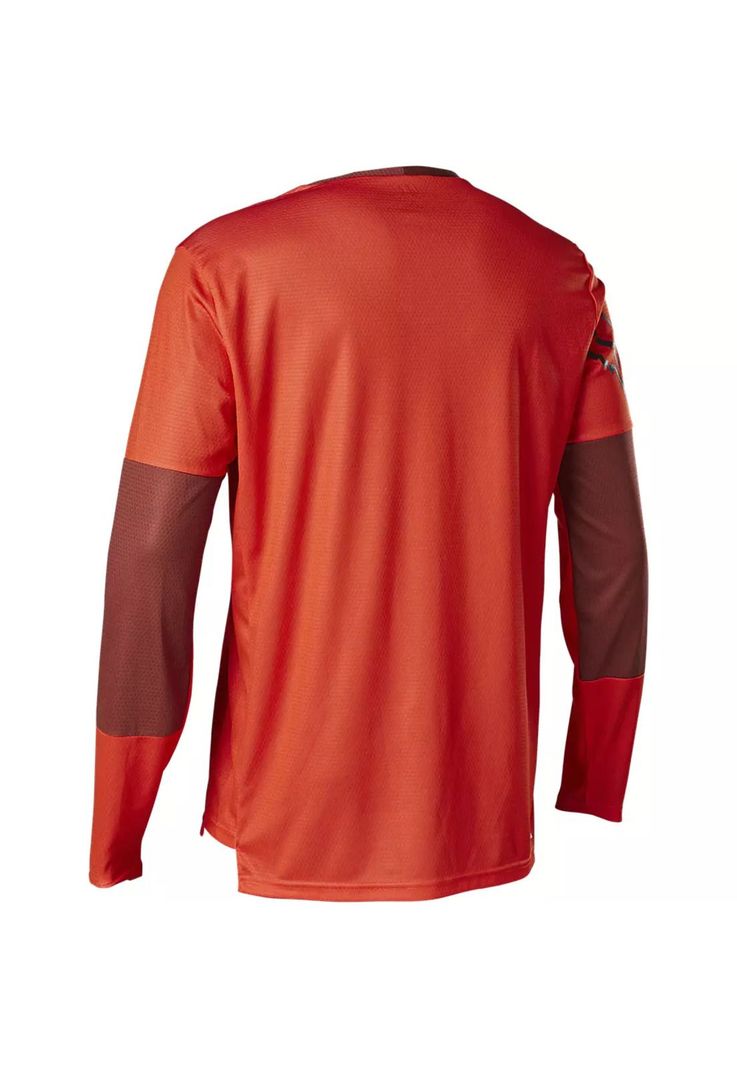 Polera Bicicleta Defend Moth Manga Larga Rojo Fox-1