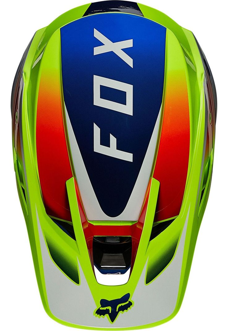 Casco Moto V3 Rs Wired Amarillo Fluor Fox-2