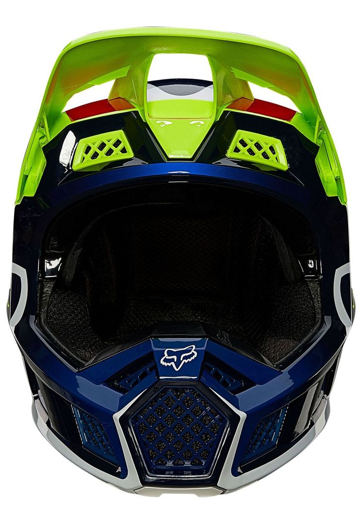 Casco Moto V3 Rs Wired Amarillo Fluor Fox-4