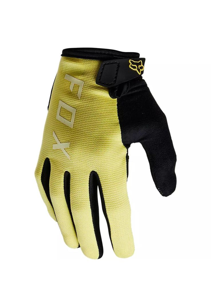 Guantes Bicicleta Mujer Ranger Gel Amarillo Fox-0