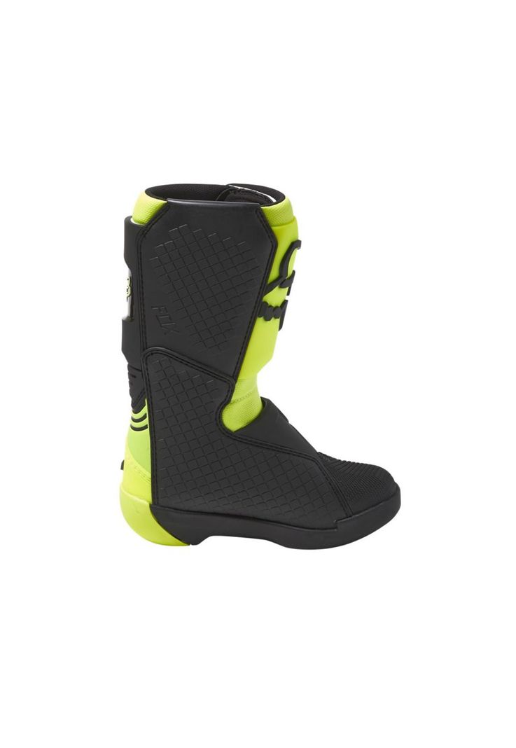 Botas Moto Niño Comp Amarillo Fox-2