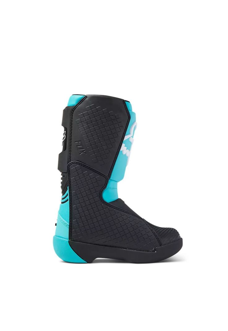 Botas Moto Niño Comp Celeste Fox-2