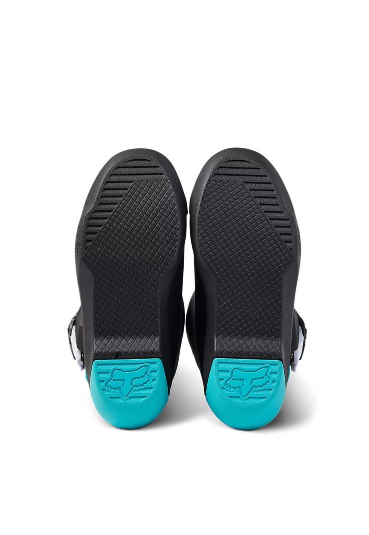 Botas Moto Niño Comp Celeste Fox-5