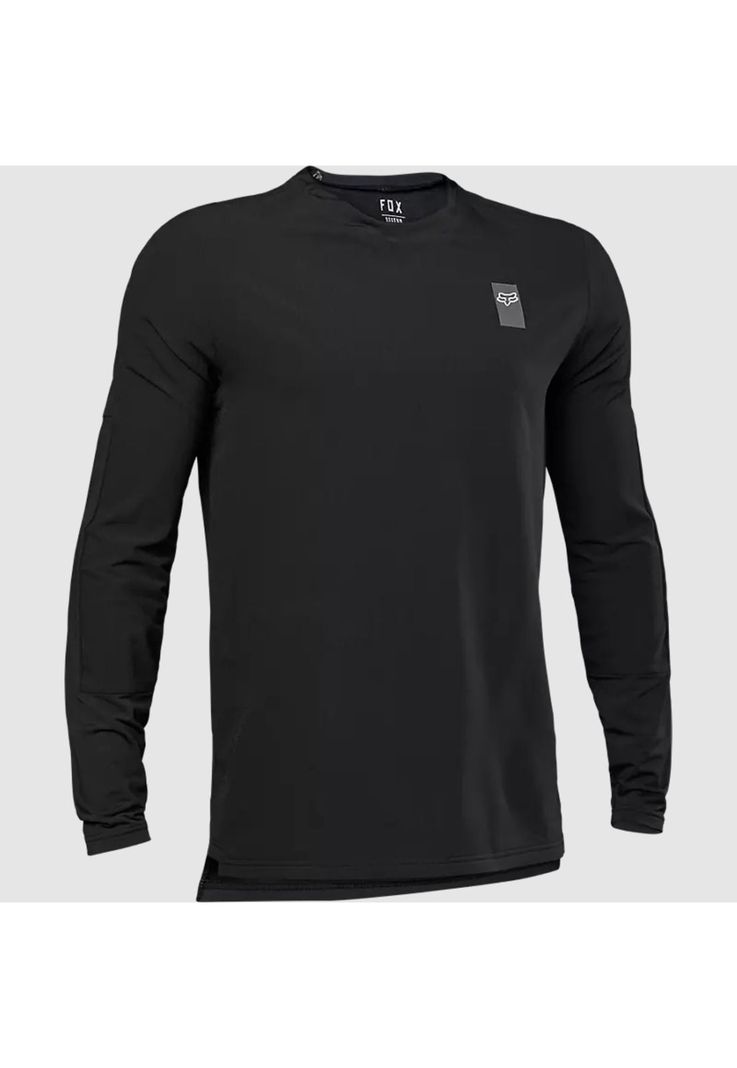 Polera Bicicleta Defend Thermal Manga Larga Negro Fox-0