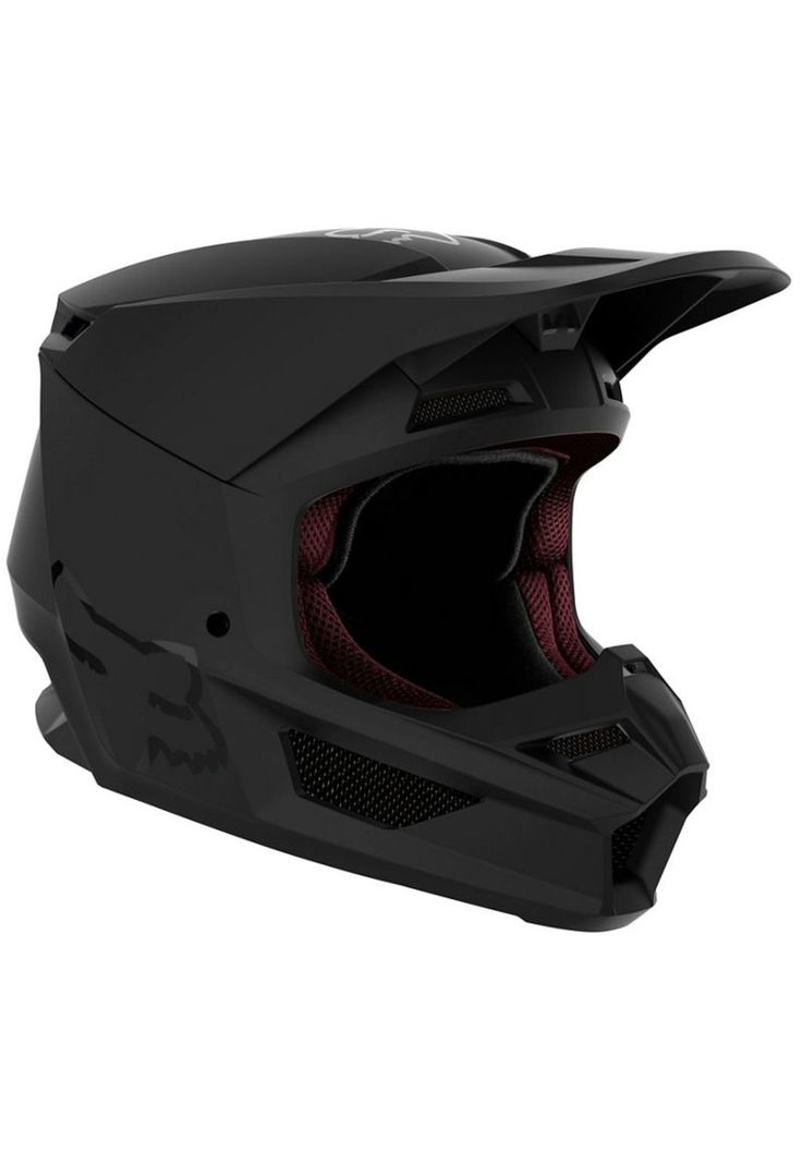 Casco Moto V1 Niño Negro Matte Fox-0