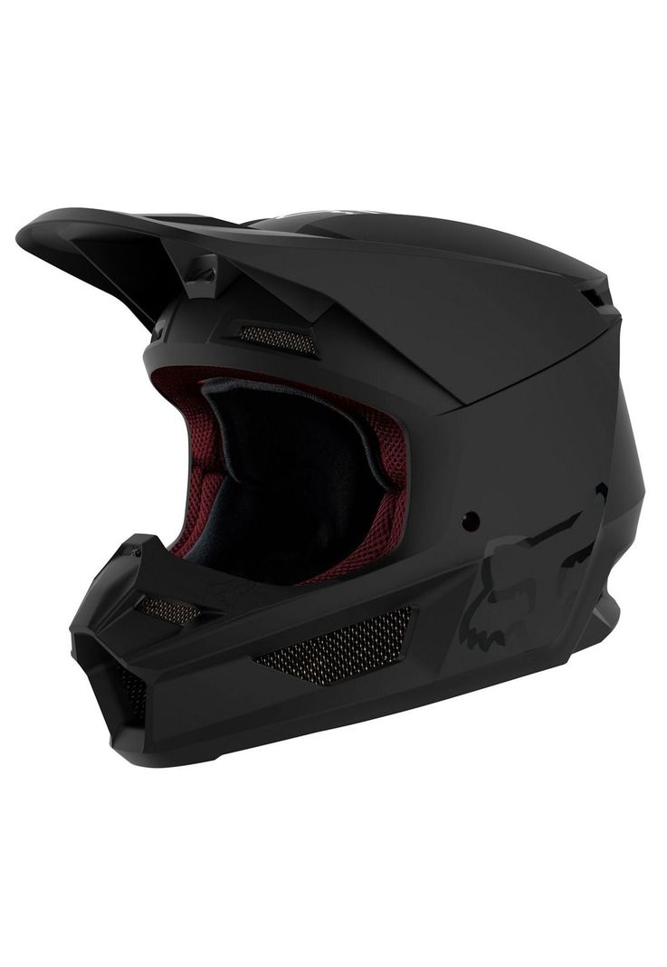 Casco Moto V1 Niño Negro Matte Fox-1