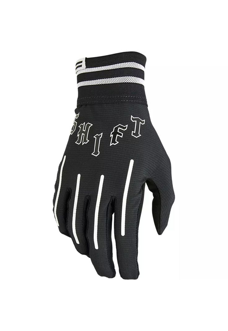 Guantes Moto White Label Flare Negro/Blanco Shift-0