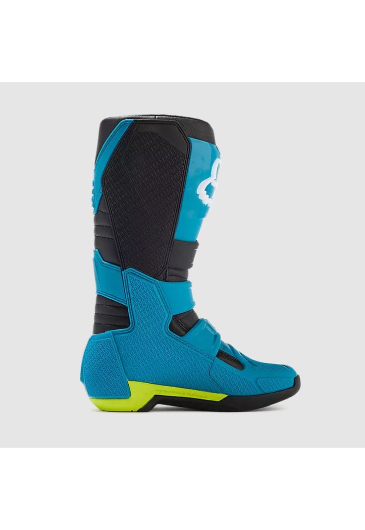 Botas Moto Comp Celeste/Amarillo Fox-2