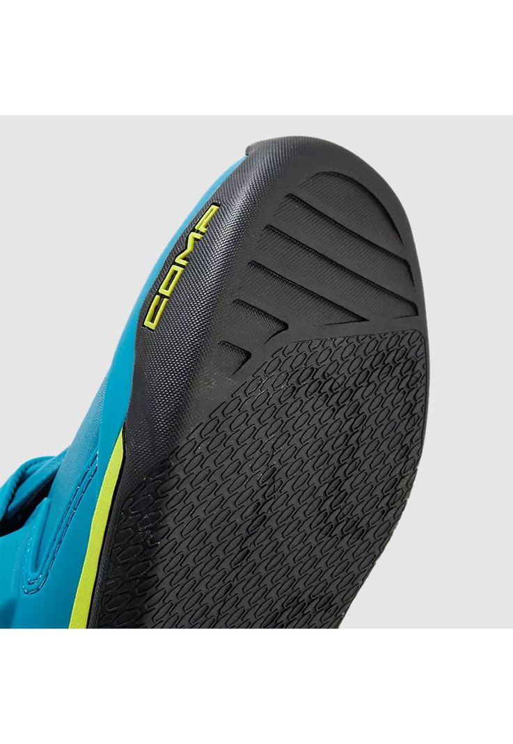Botas Moto Comp Celeste/Amarillo Fox-5