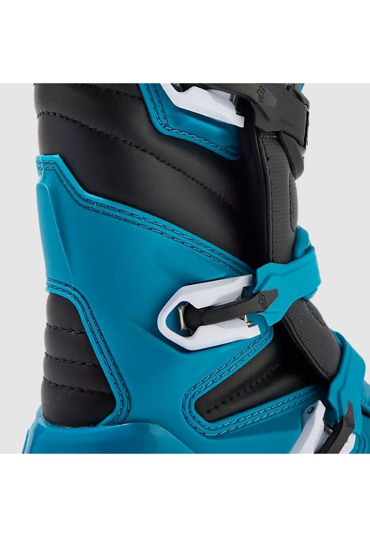 Botas Moto Comp Celeste/Amarillo Fox-6