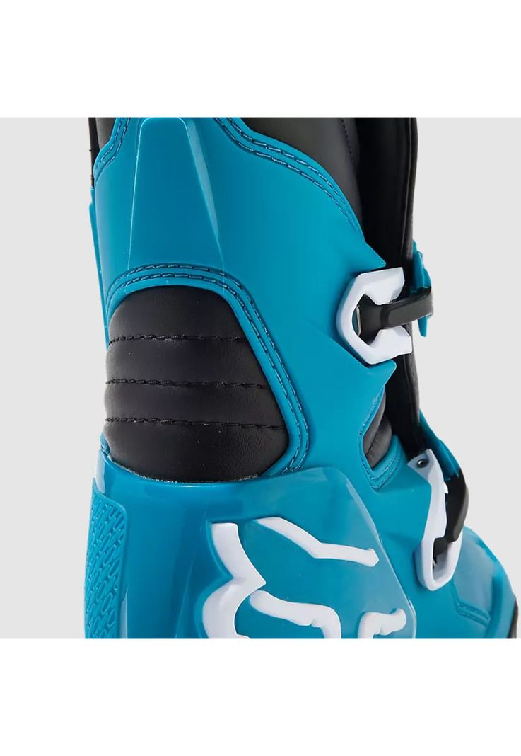 Botas Moto Comp Celeste/Amarillo Fox-7