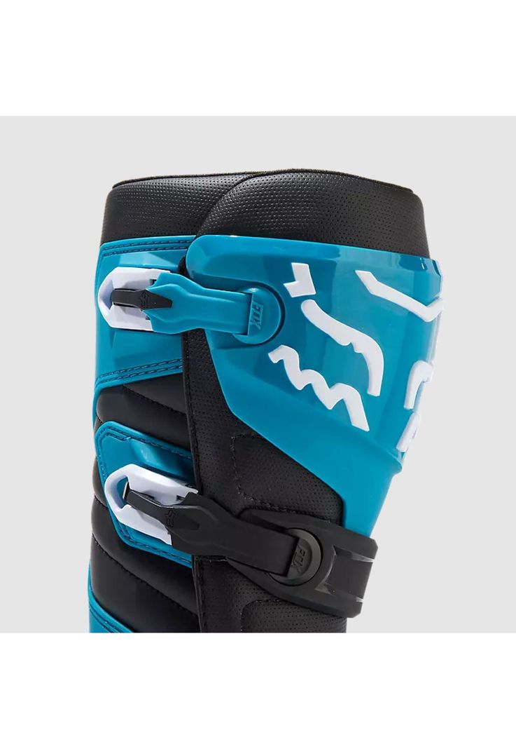 Botas Moto Comp Celeste/Amarillo Fox-8
