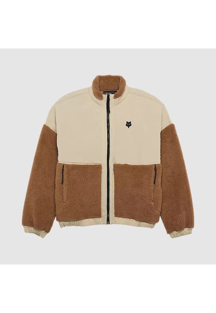 Poleron Lifestyle Mujer Survivalist Sherpa Full Cafe Fox-0