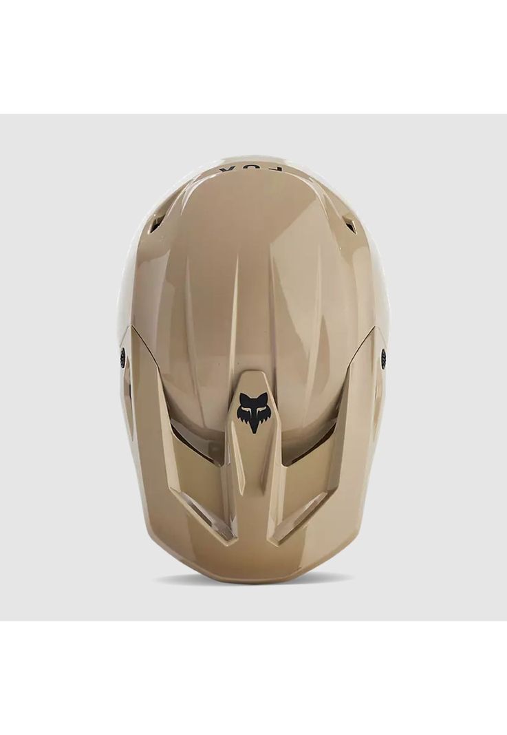 Casco Moto V1 Solid Cafe Claro Fox-3