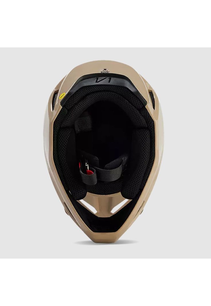 Casco Moto V1 Solid Cafe Claro Fox-5