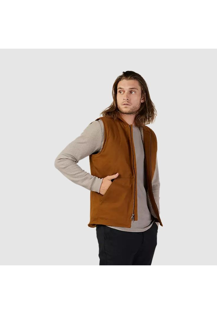 Chaqueta Lifestyle Source Sherpa Sin Mangas Cafe Fox-3