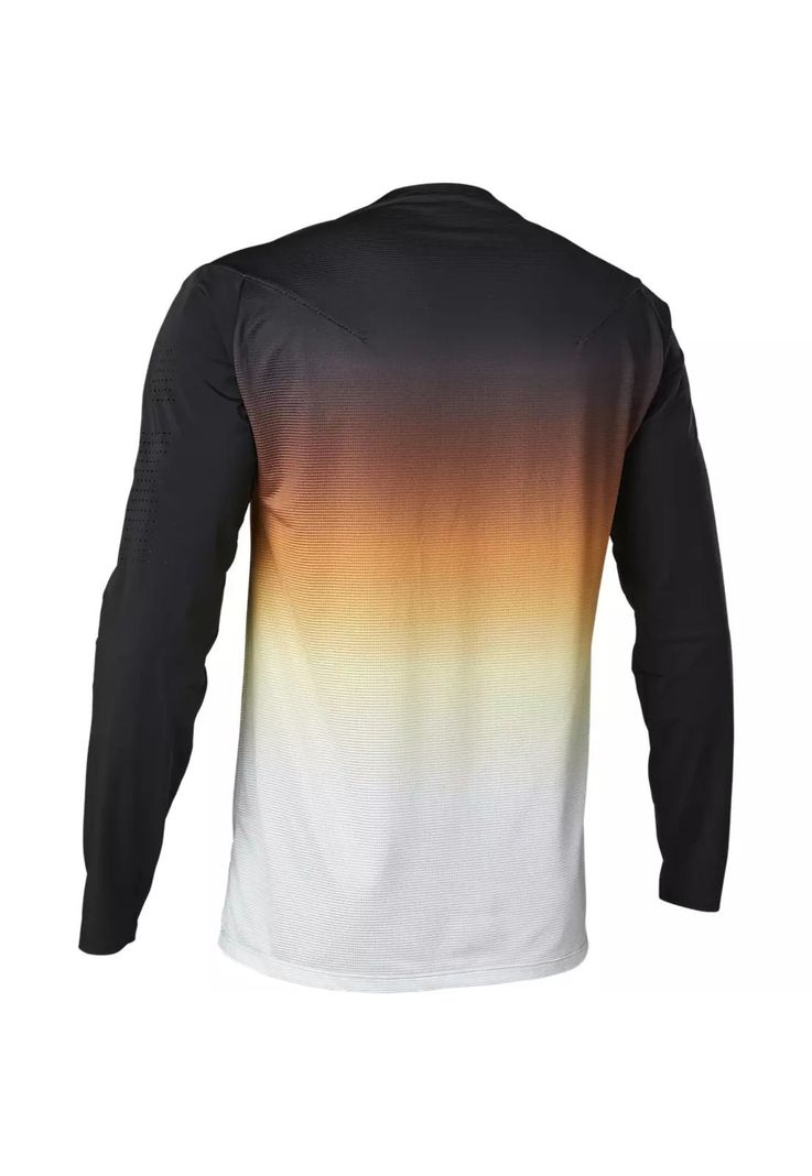 Polera Bicicleta Manga Larga Flexair Race Spec Negro/Naranjo Fox-1