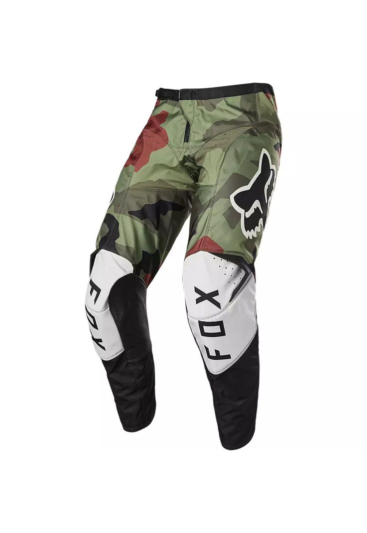 Pantalon Moto 180 BNKR Camo Verde Fox-1