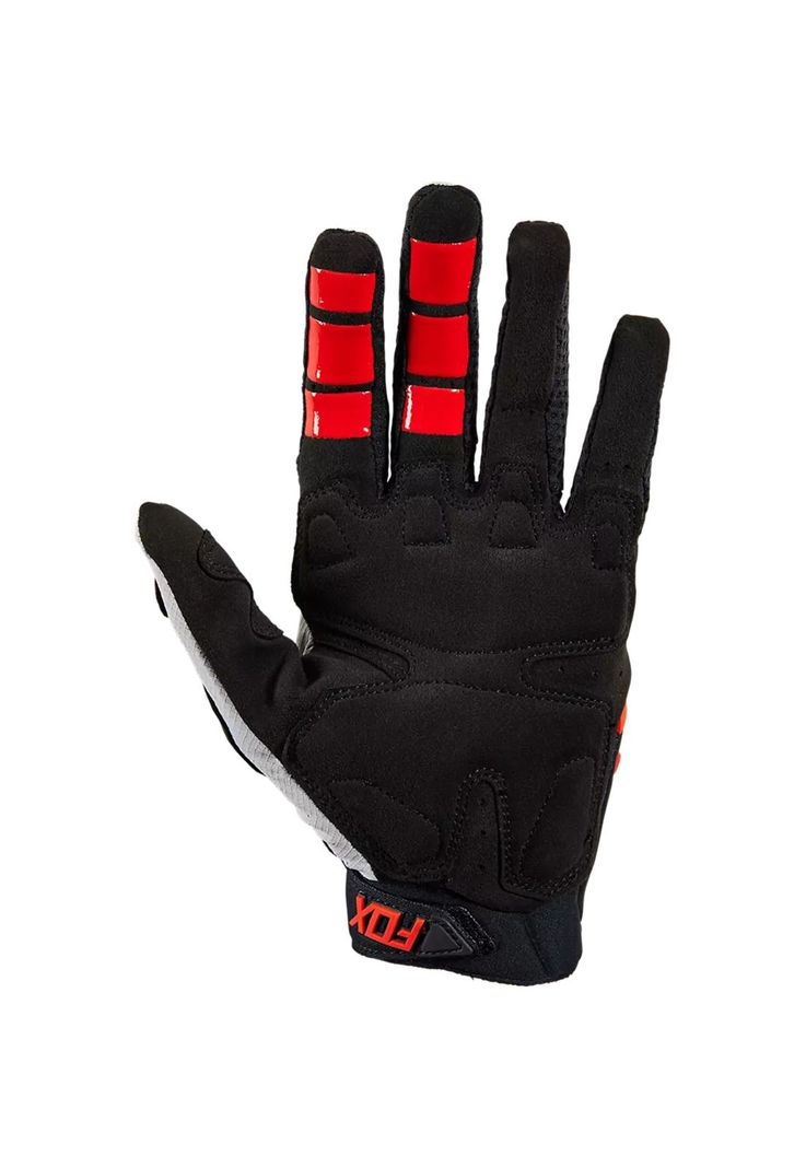 Guantes Moto Mujer Pawtector CE Gris/Rojo Fox-1