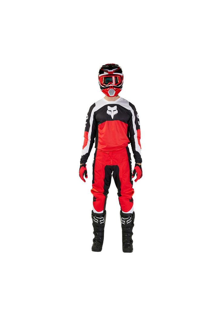 Pantalon Moto 180 Nitro Rojo Fox-2