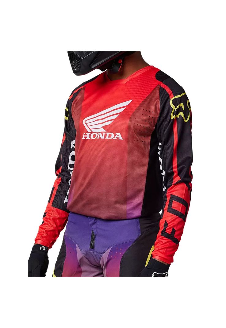 Polera Moto 180 Honda Rojo Fox-1