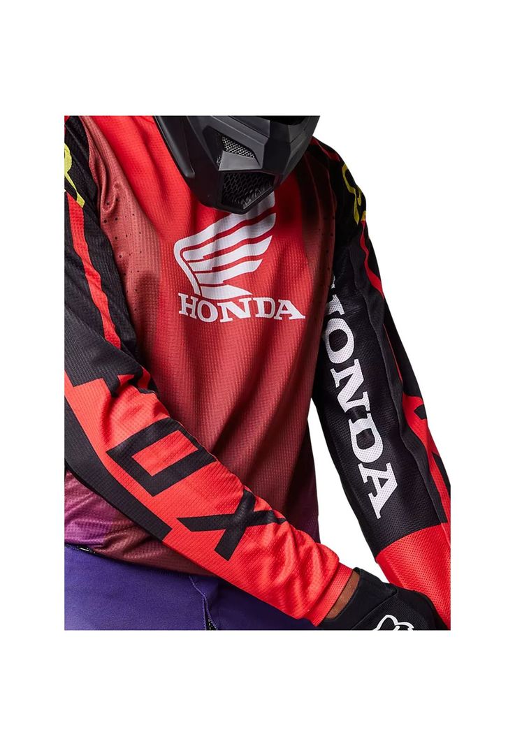 Polera Moto 180 Honda Rojo Fox-4
