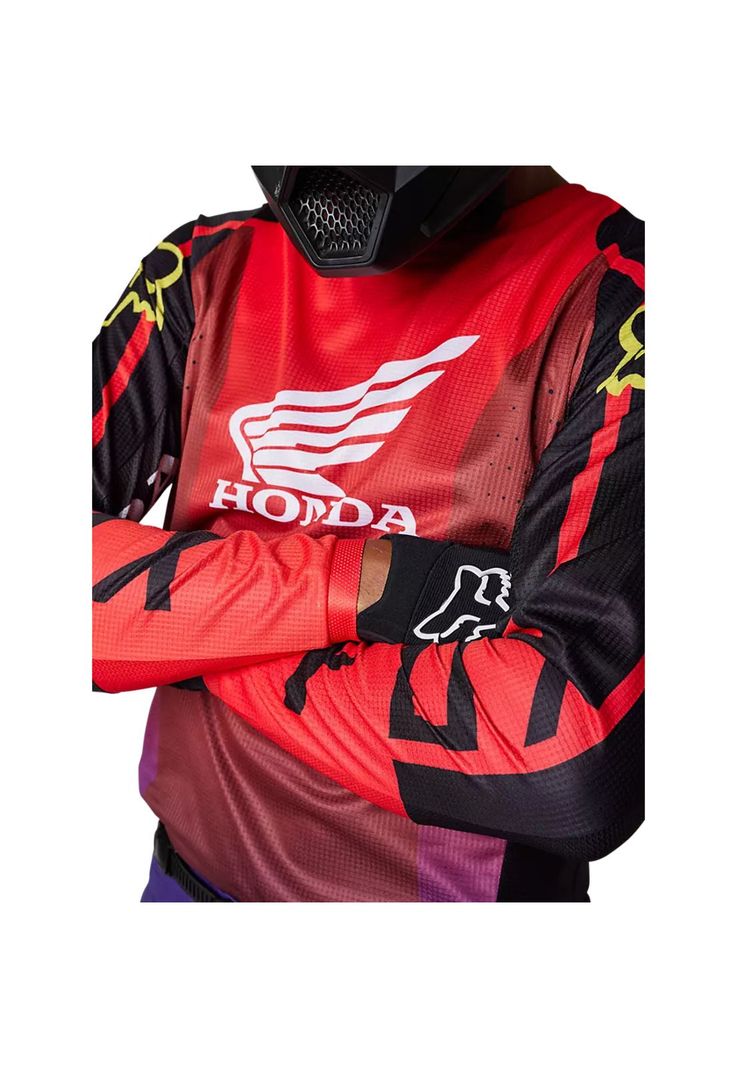 Polera Moto 180 Honda Rojo Fox-5