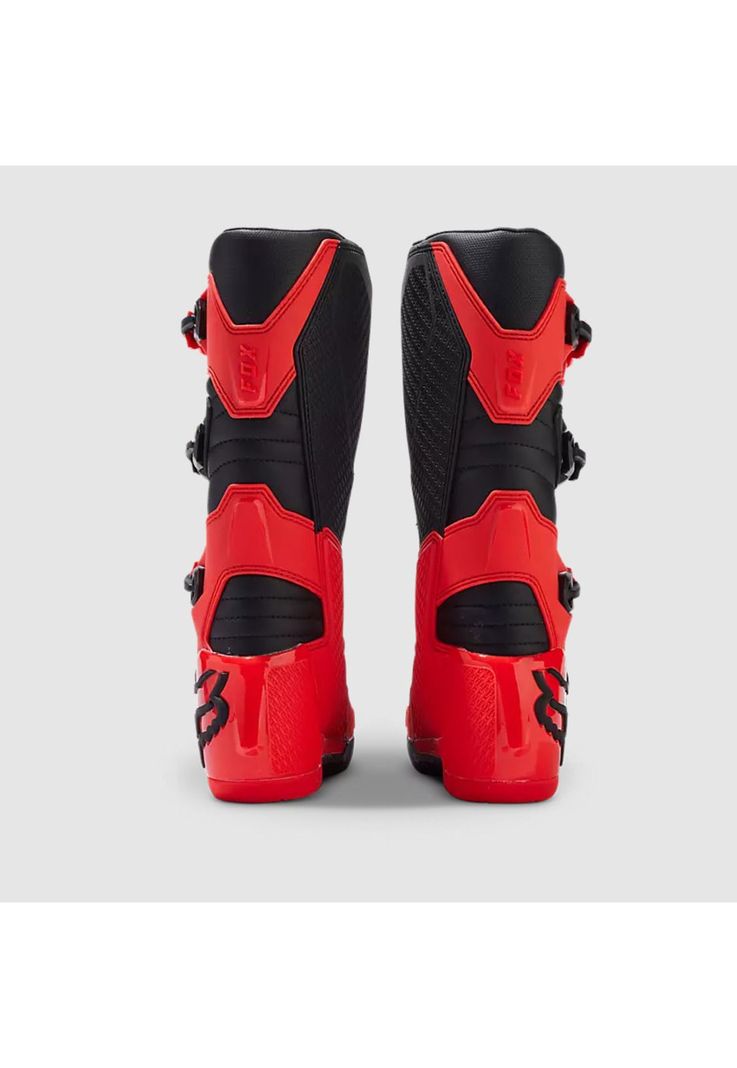 Botas Moto Niño Comp Rojo Fox-3