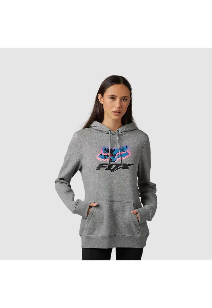Poleron Lifestyle Mujer Morphic Gris Fox-0