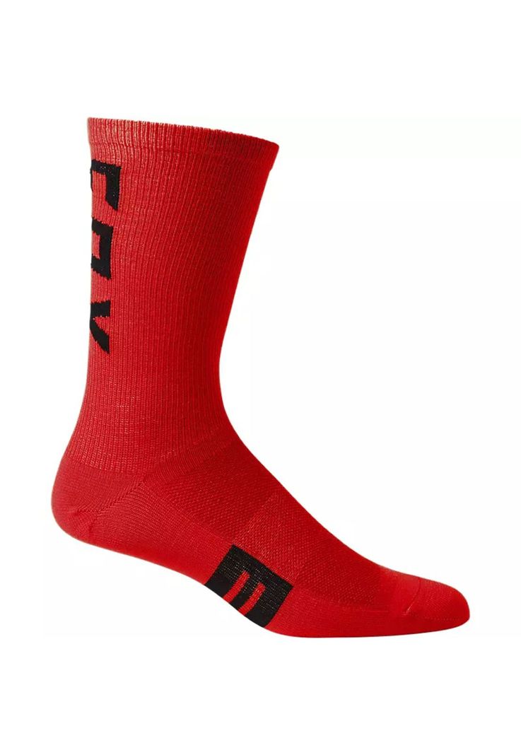 Calcetines Bicicleta Flexair 8" Merino Rojo Fox-0