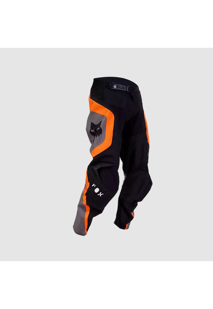 Pantalon Moto Niño 180 Ballast Negro/Naranjo Fox-0
