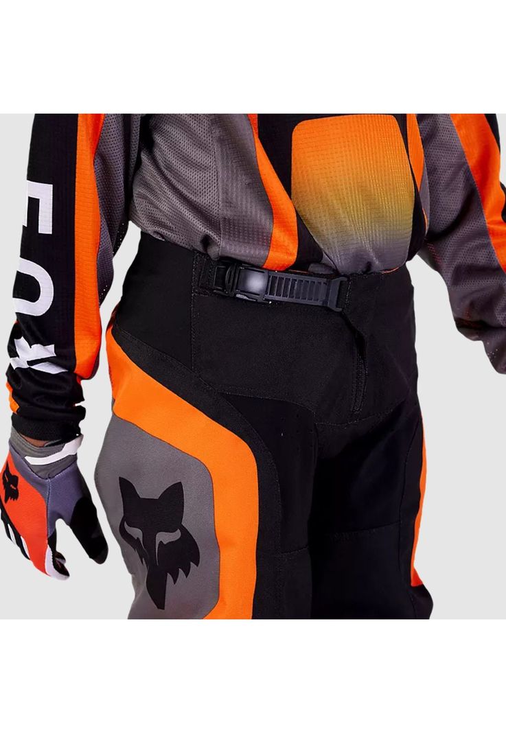 Pantalon Moto Niño 180 Ballast Negro/Naranjo Fox-4