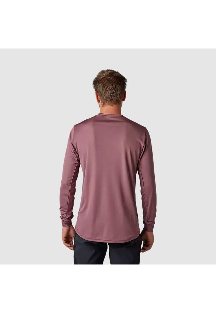 Polera Bicicleta Ranger Dayto Manga Larga Burdeo Fox-2