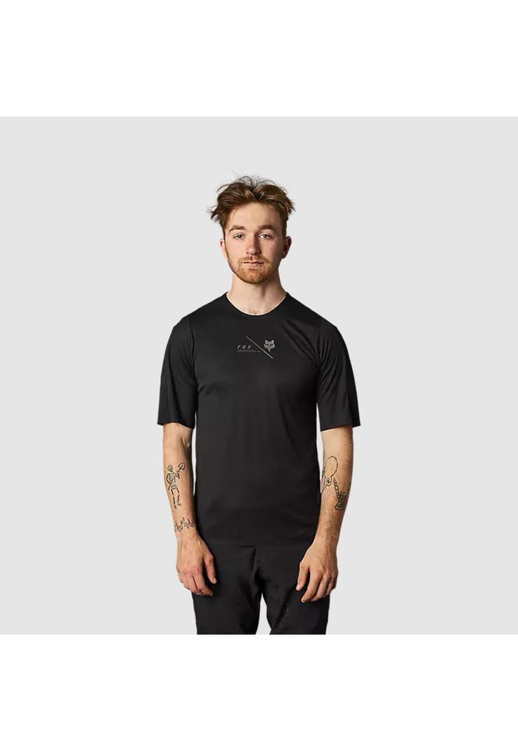 Polera Bicicleta Flexair Pro Negro Fox-1