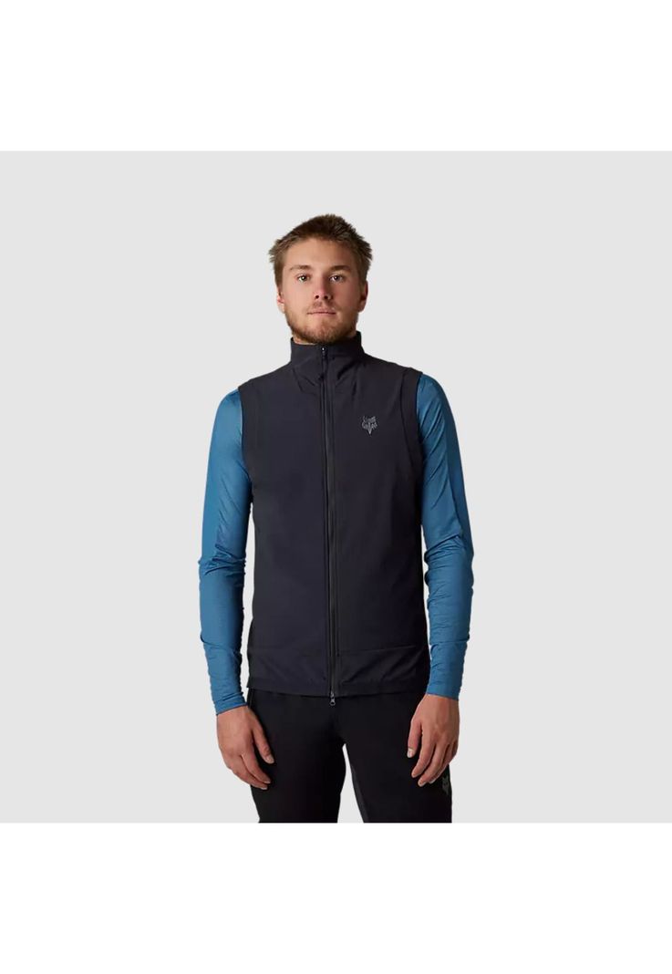 Chaqueta Bicicleta Defend Fire Alpha Sin Mangas Negro Fox-1