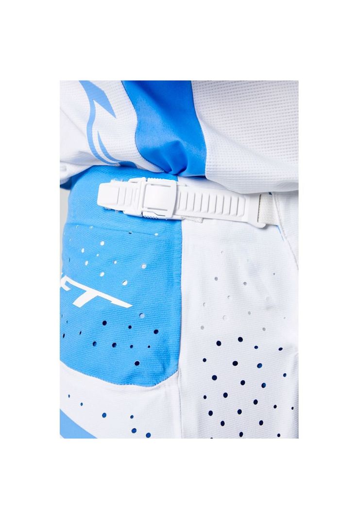 Pantalon Moto Blue Label Nirvana Blanco/Azul Shift-4