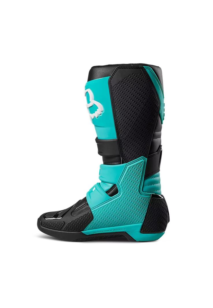 Botas Moto Comp Celeste Fox-3