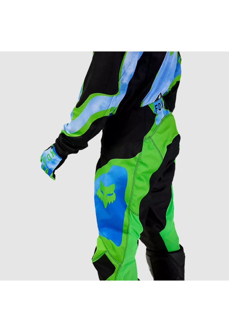 Pantalon Moto 180 Atlas Celeste/Verde Fox-7