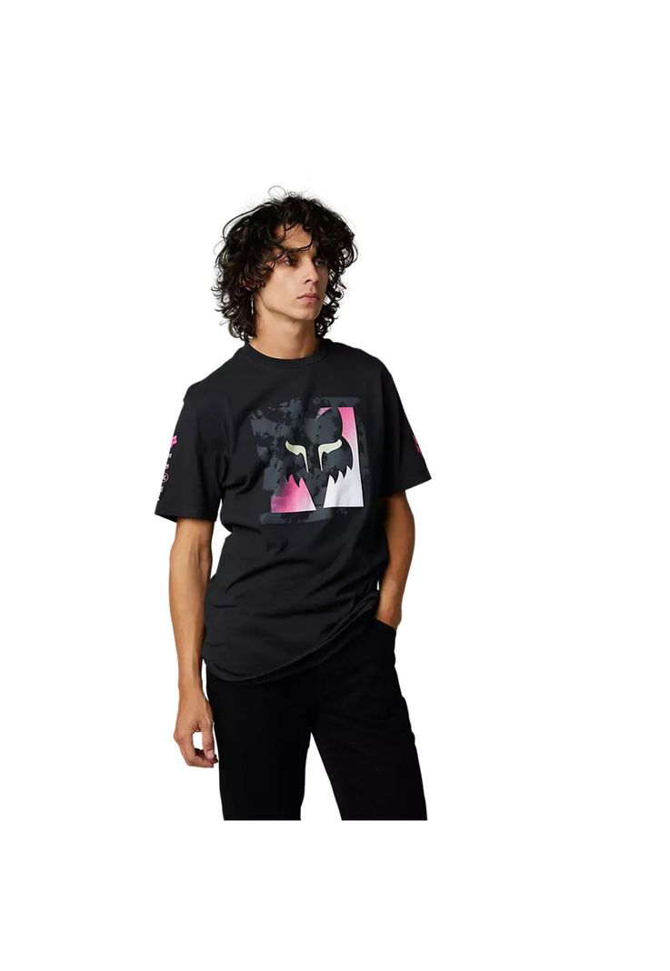 Polera Lifestyle Detonate Negro Fox-0