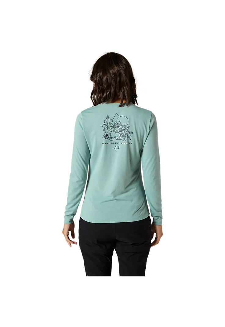 Polera Lifestyle Mujer Snipper Manga Larga Gris Fox-1