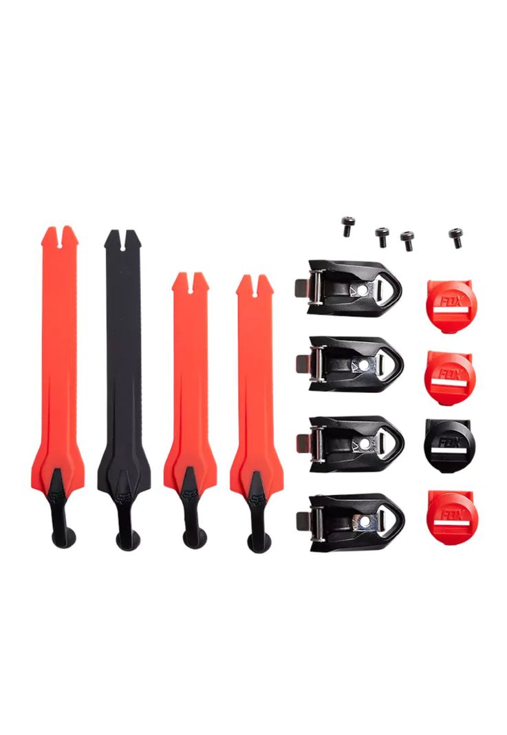Repuesto Bota Moto Comp Strap Kit 22 Rojo Fluor Fox-0