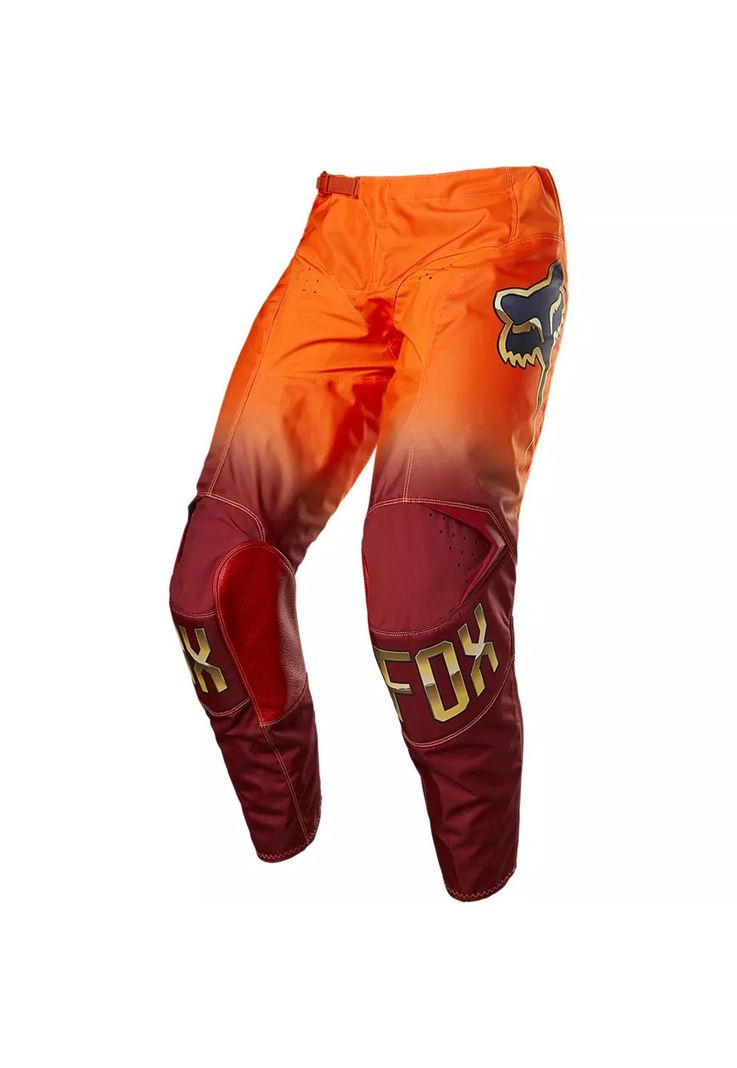 Pantalon Moto 180 CNTRO Naranjo Fox-0