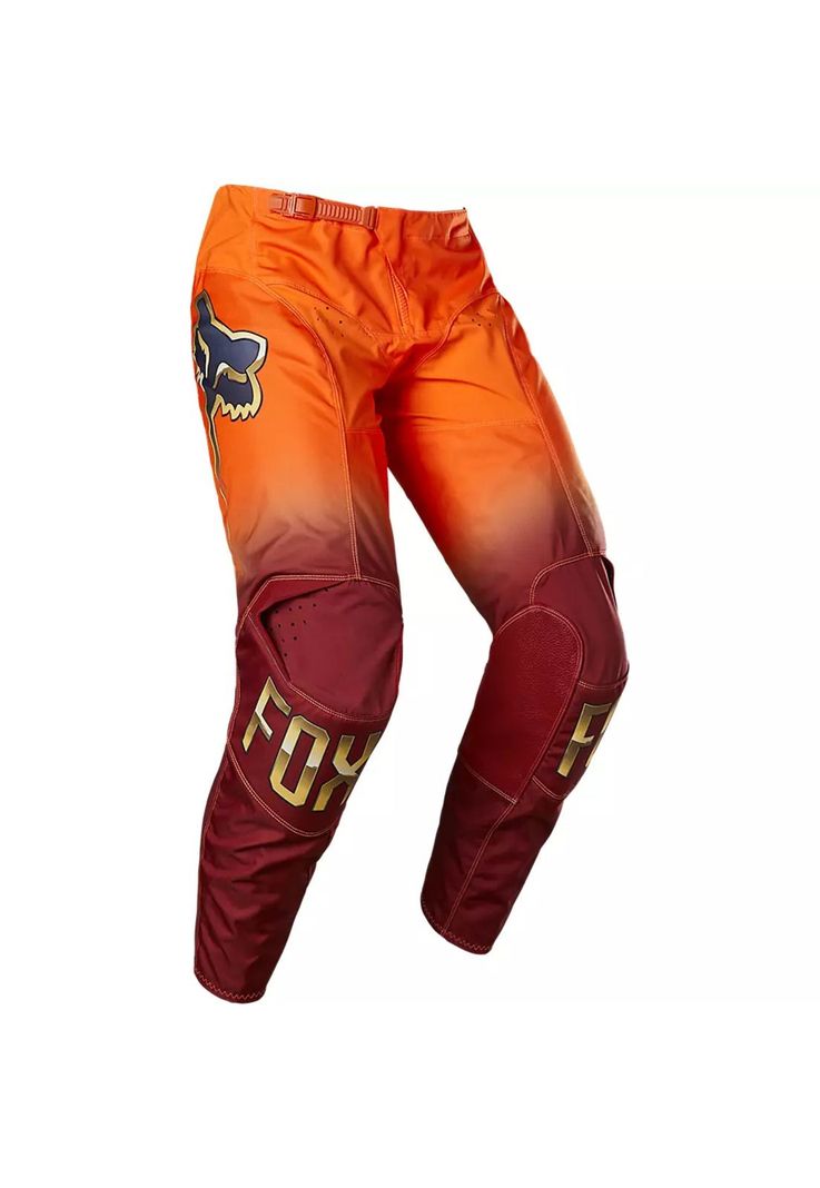 Pantalon Moto 180 CNTRO Naranjo Fox-1