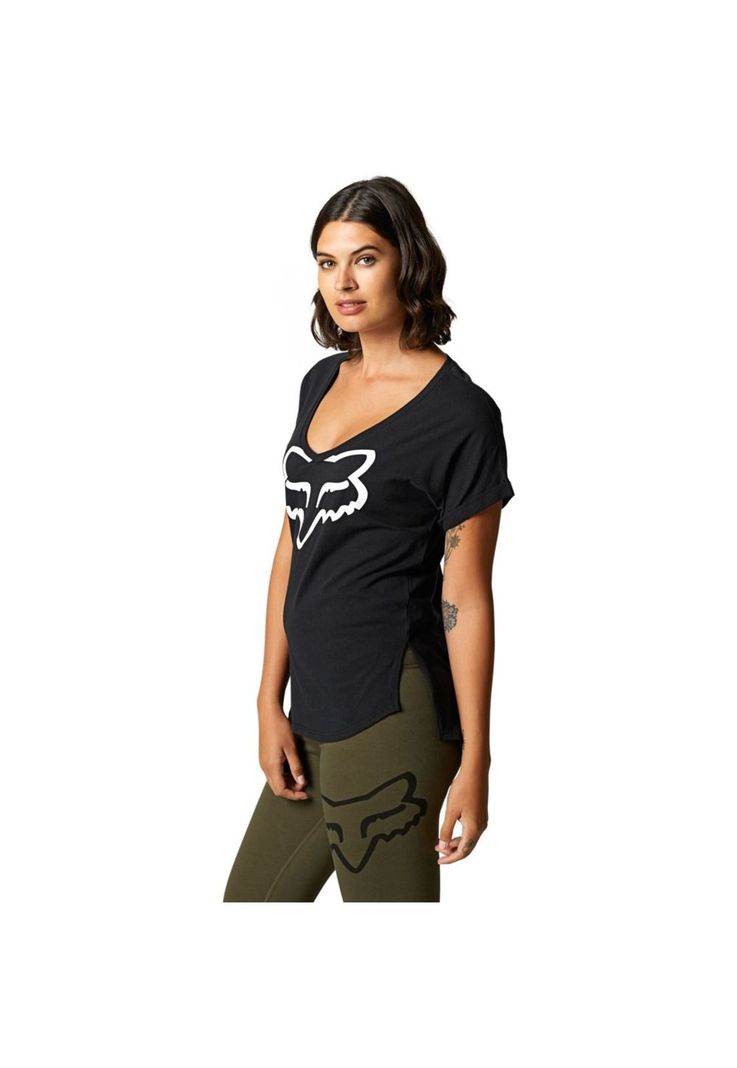Polera Lifestyle Mujer Boundary Negro Fox-3
