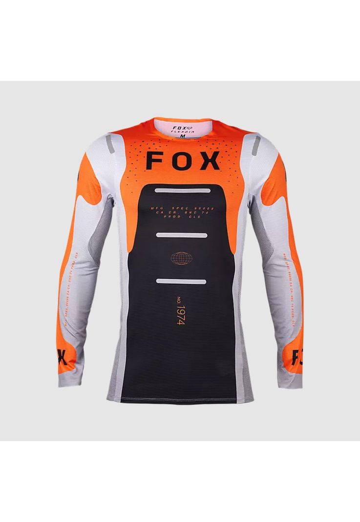 Polera Moto Flexair Magnetic Naranjo Fox-0