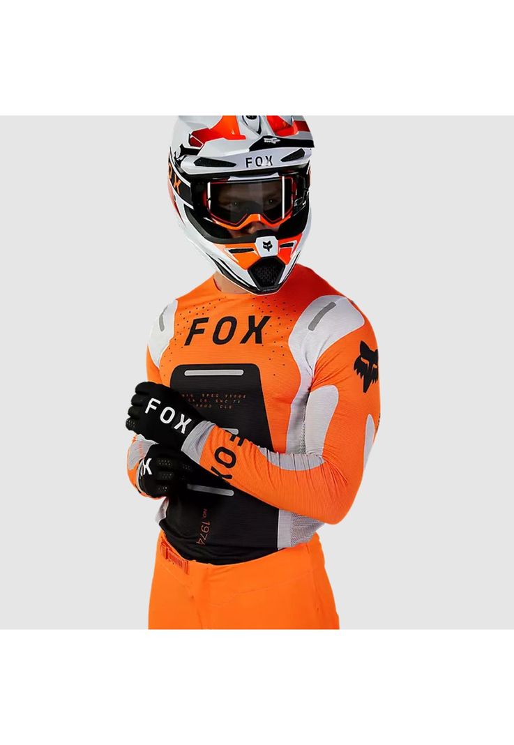 Polera Moto Flexair Magnetic Naranjo Fox-3