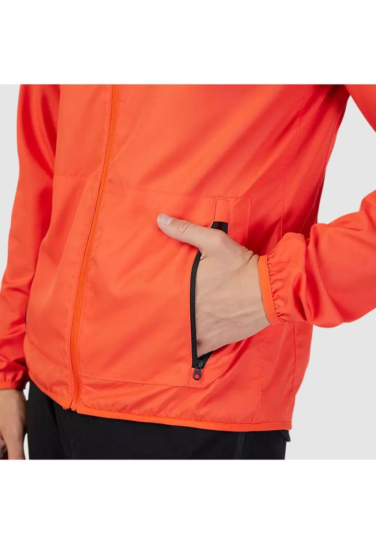 Chaqueta Cortavientos Bicicleta Ranger Naranjo Fox-4